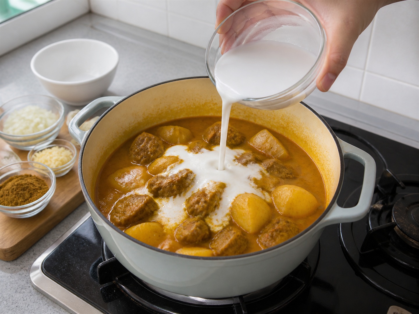 Hong Kong-style Curry Beef Brisket — Idagdag ang gata