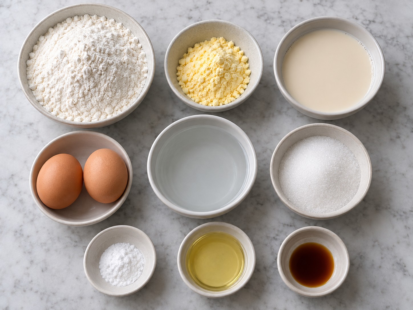 Hong Kong Egg Waffles — ingredients