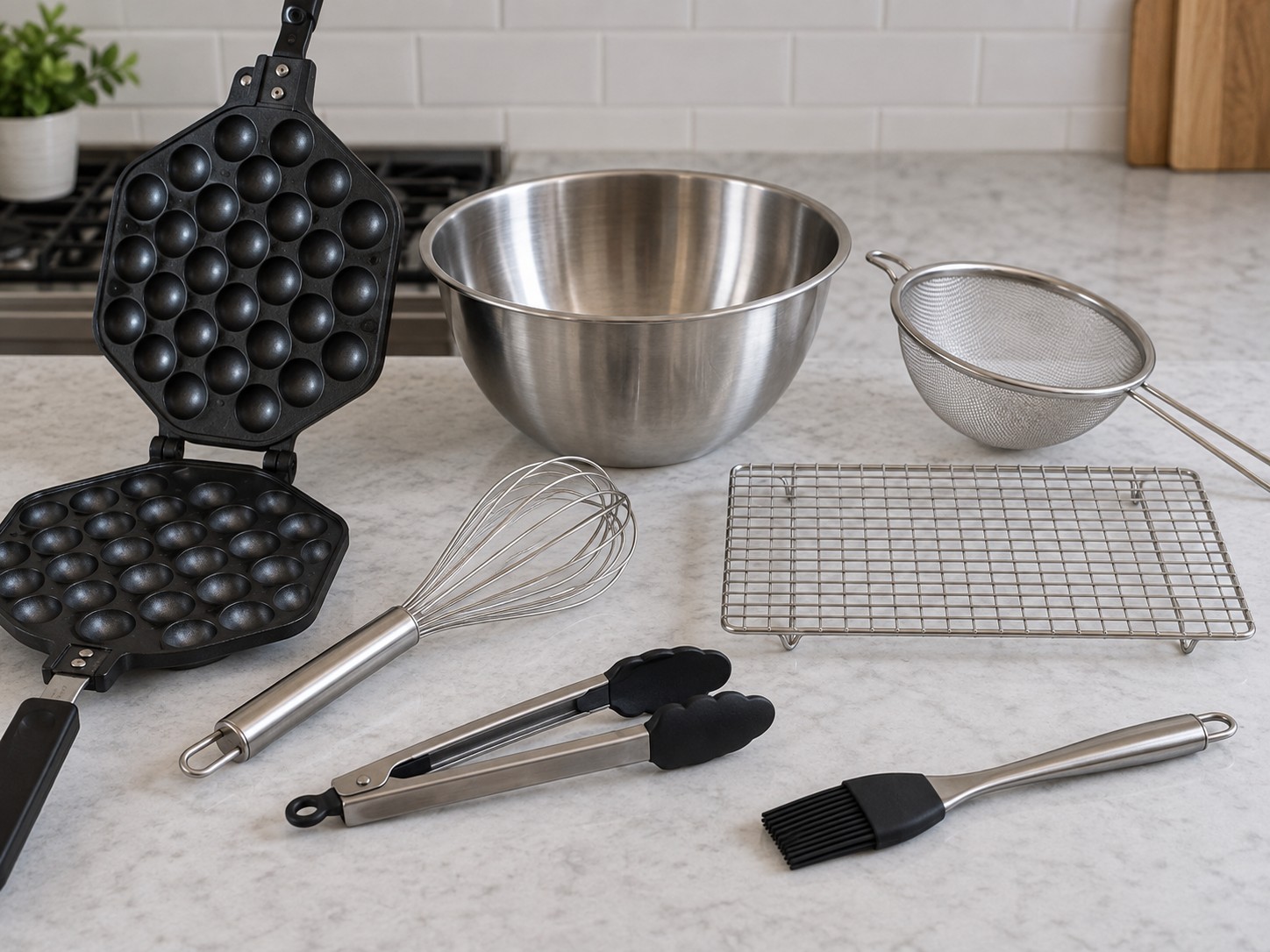 Hong Kong Egg Waffles — tools