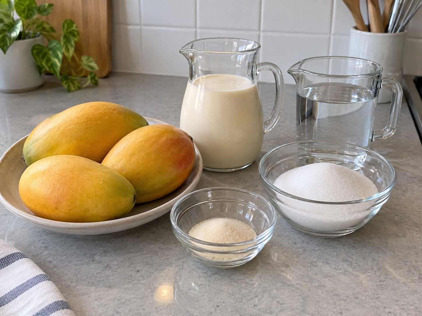Hong Kong Mango Pudding — ingredients