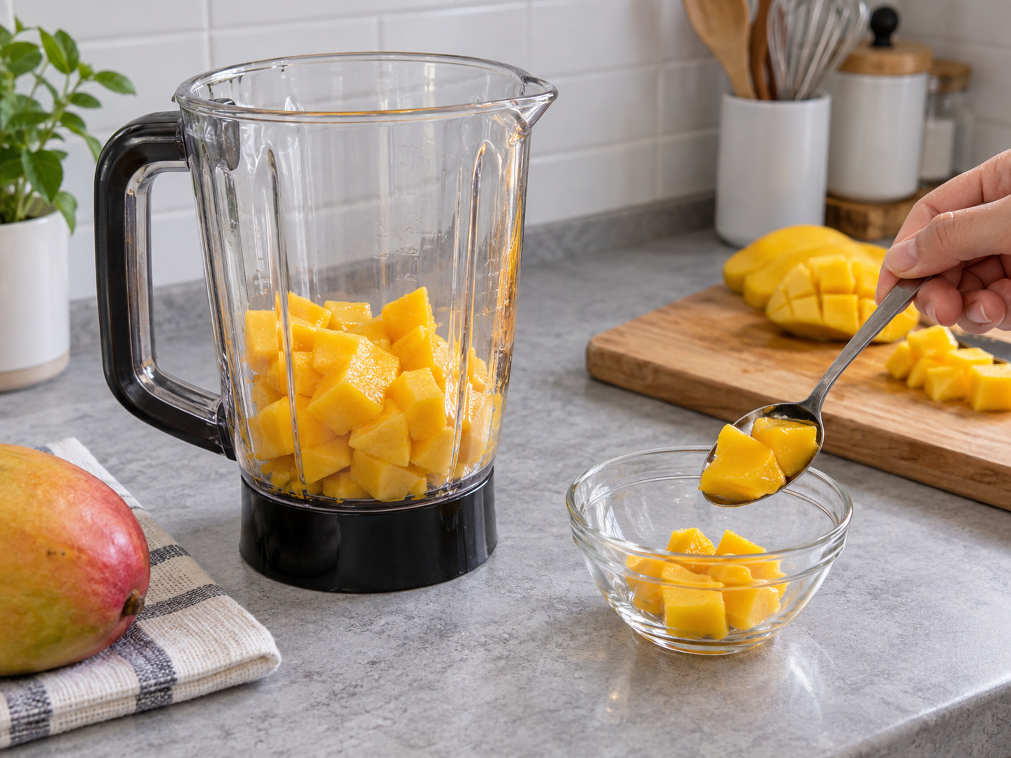 Hong Kong Mango Pudding — Reserve cubes
