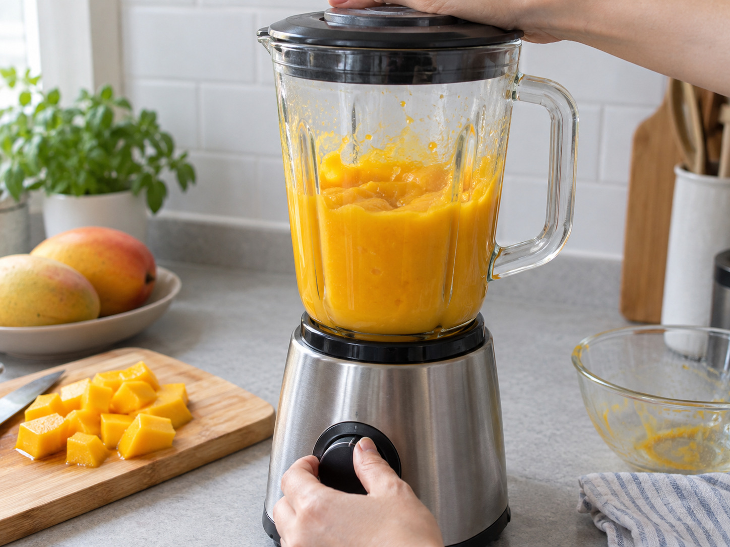 Hong Kong Mango Pudding — Puree mango