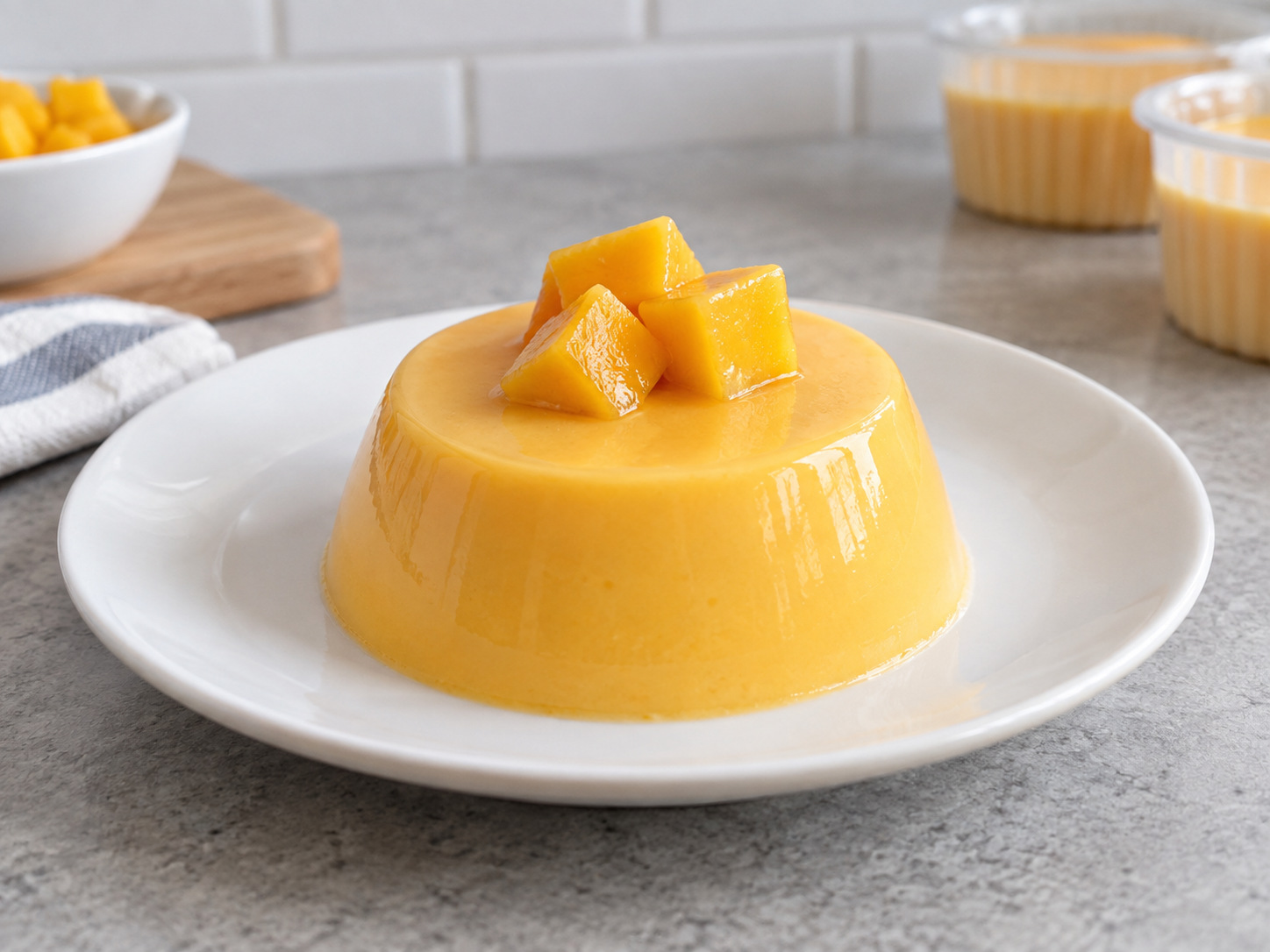 Hong Kong Mango Pudding — Chill and serve