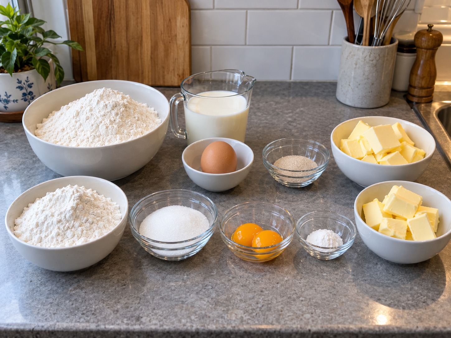 Hong Kong Pineapple Bun with Butter — ingredients