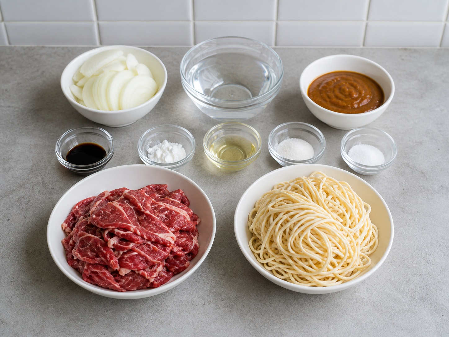 港式沙嗲牛肉麵 — 材料總覽