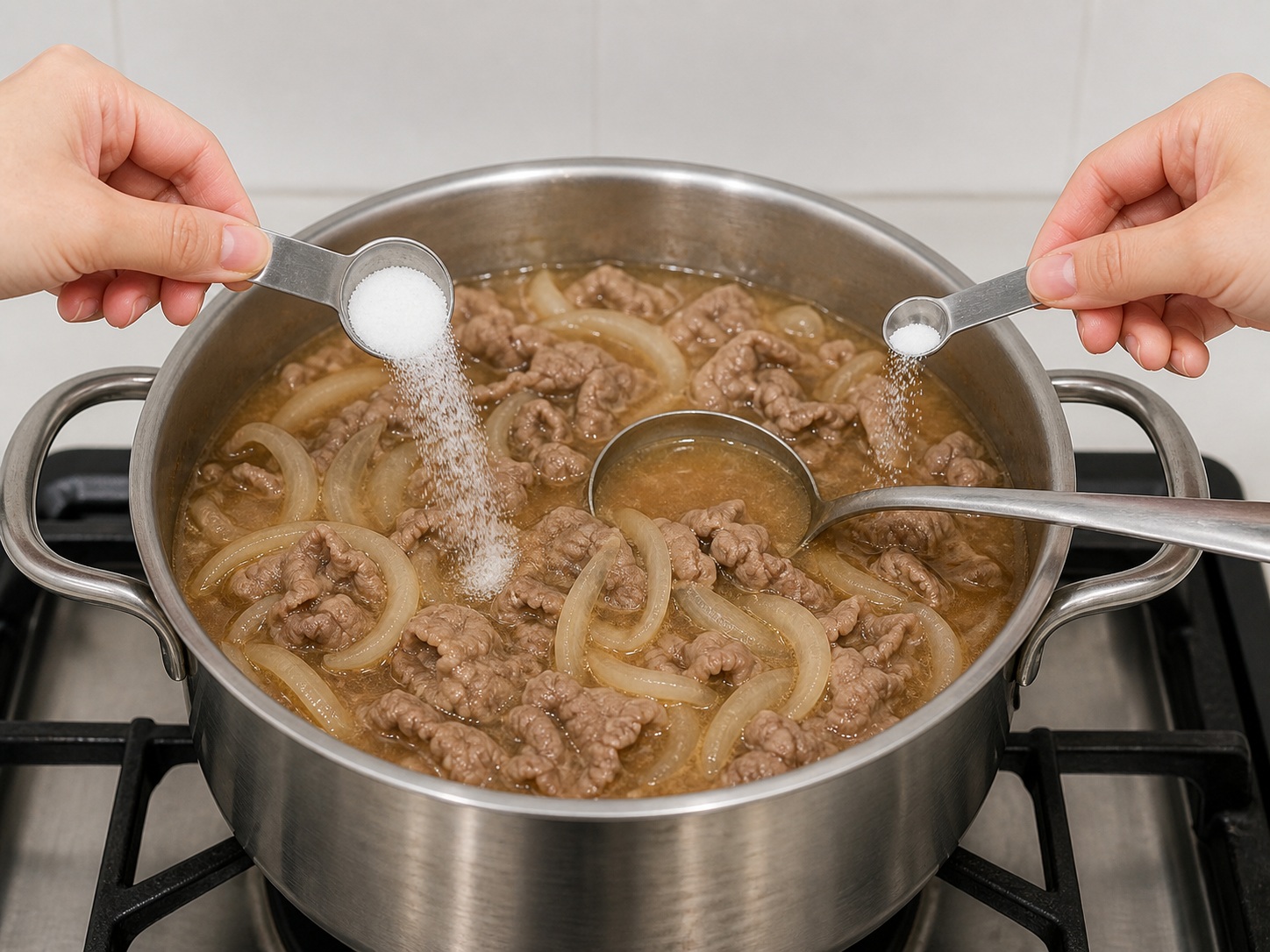 港式沙嗲牛肉麵 — 最後調味