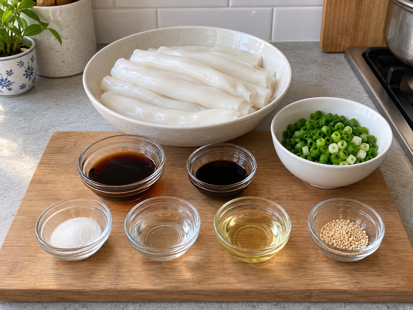 港式豉油皇煎腸粉 — 材料