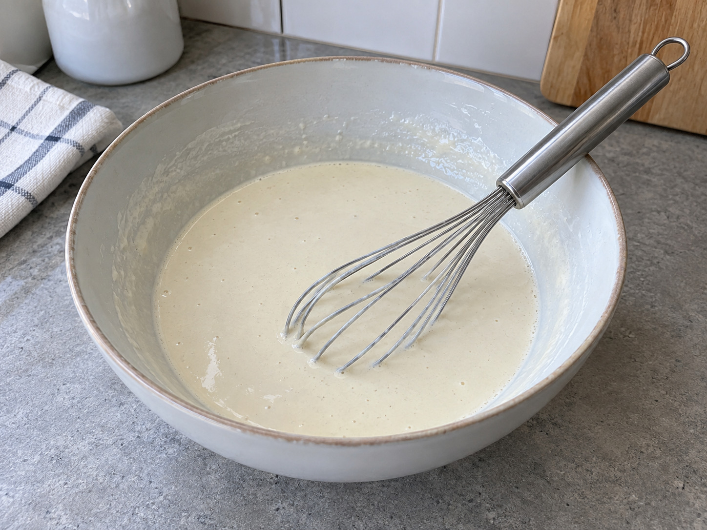 Wuhan Three-Delicacies Doupi — Mix skin batter