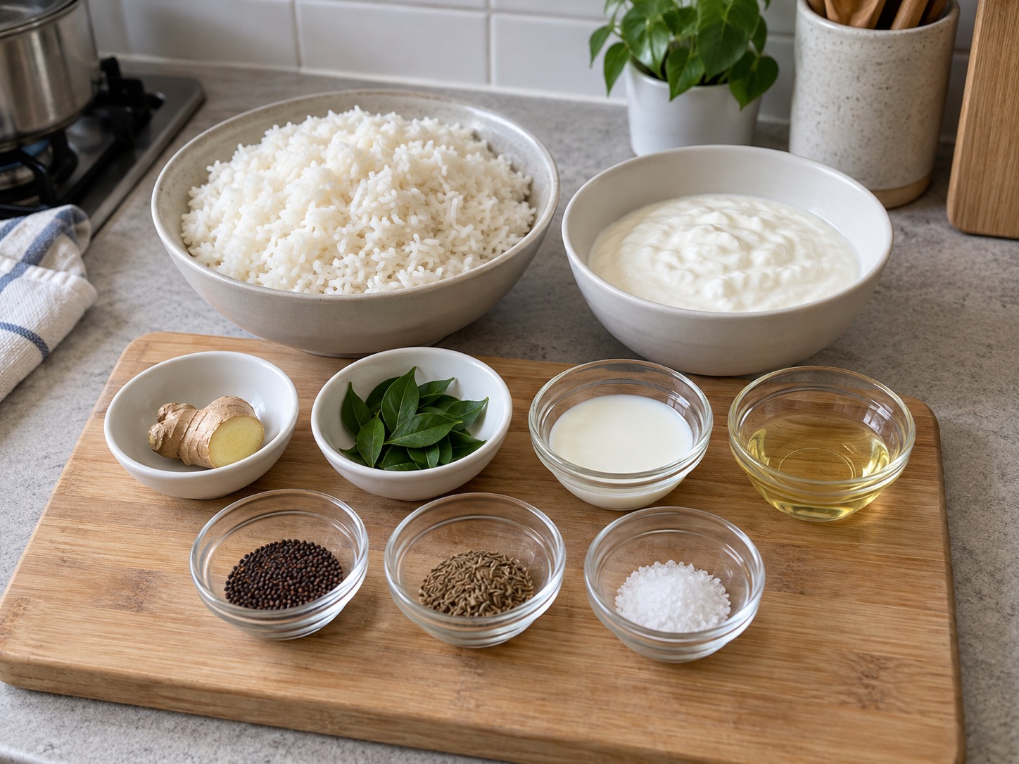 Indian Curd Rice — ingredients