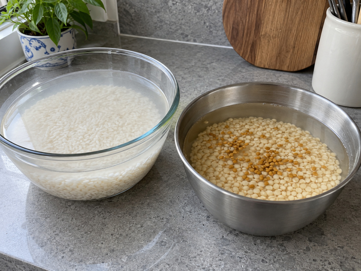 Indian Idli na Pinasingawang Bigas at Daal — Ibabad ang dalawa nang limang oras