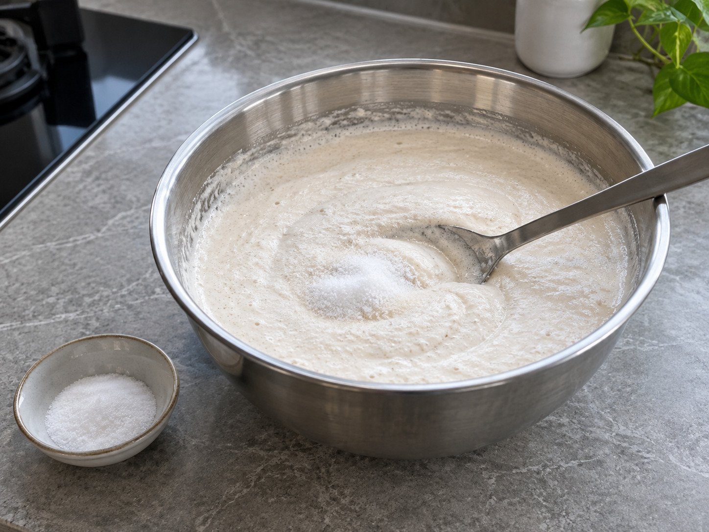 Indian Idli na Pinasingawang Bigas at Daal — Ihalo nang dahan-dahan ang asin