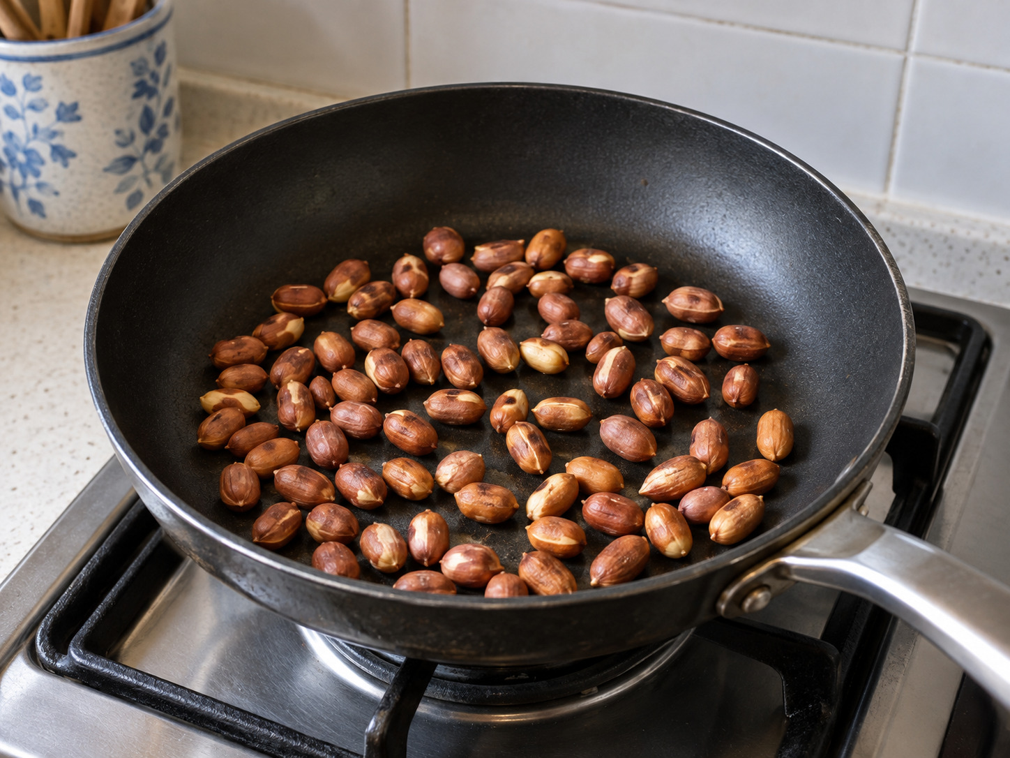 Indian Lemon Rice — Toast peanuts until crisp