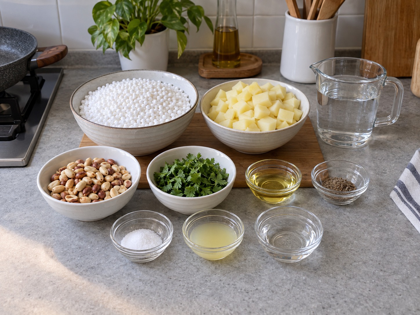 Indian Sabudana Khichdi — ingredients