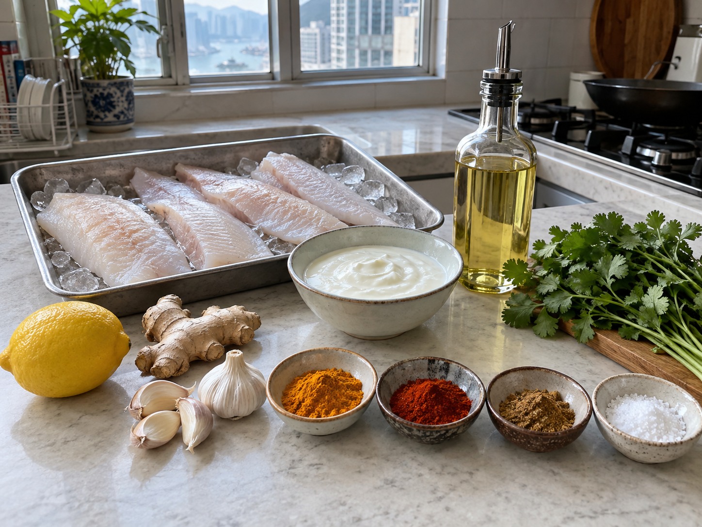 印度香料平底鑊烤魚 — 材料