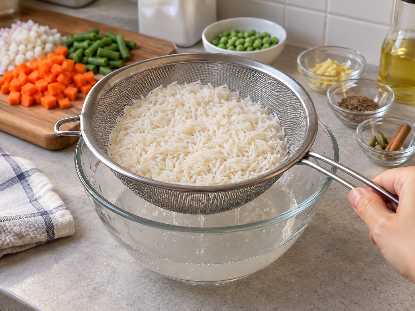 Pulao Sayuran India — Bilas beras
