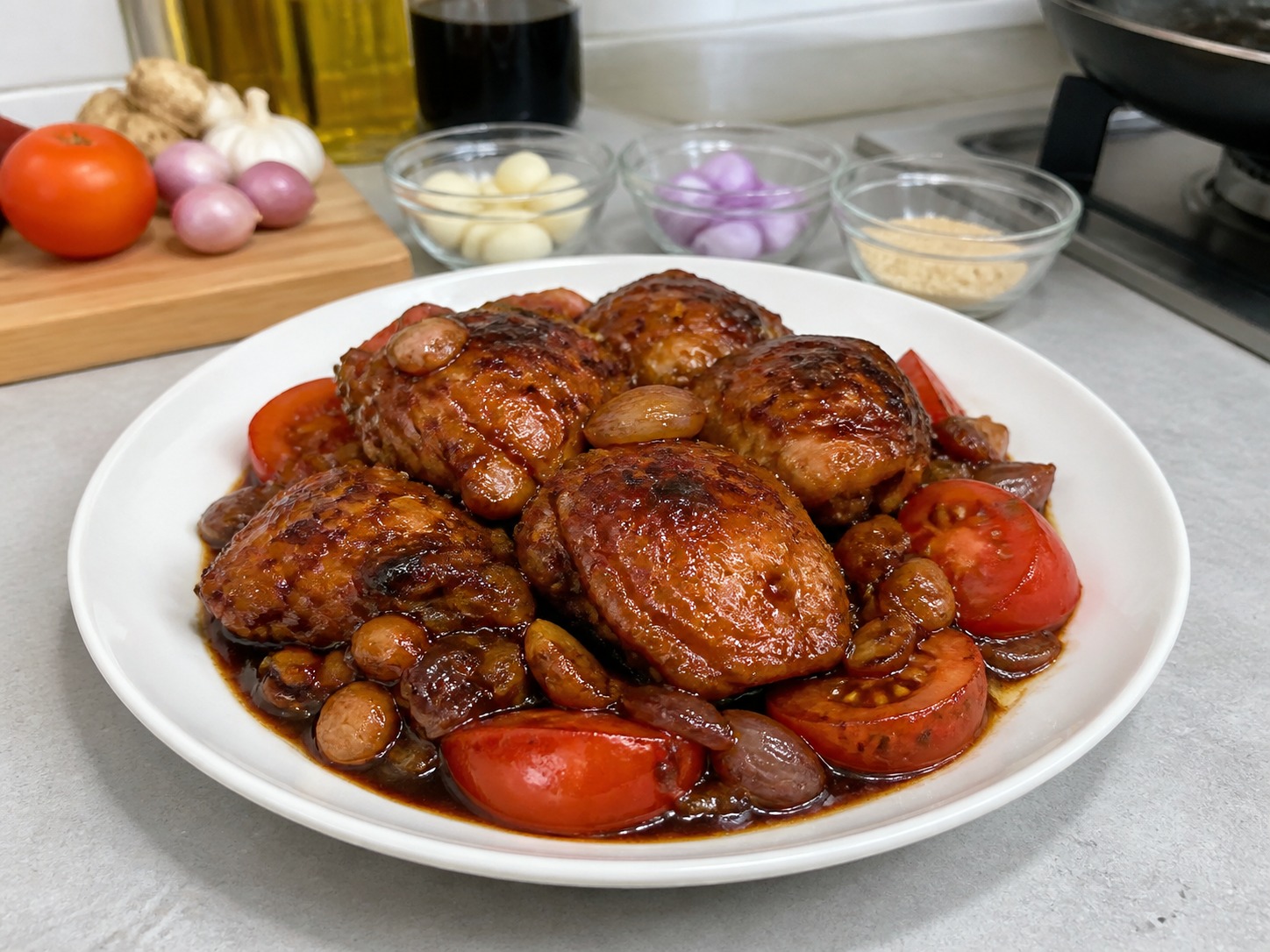 Indonesian Ayam Kecap — tapos na putahe