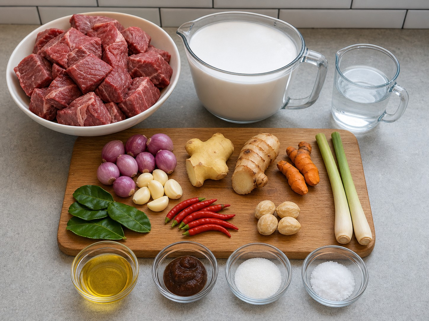 印尼仁當牛肉 — 材料總覽