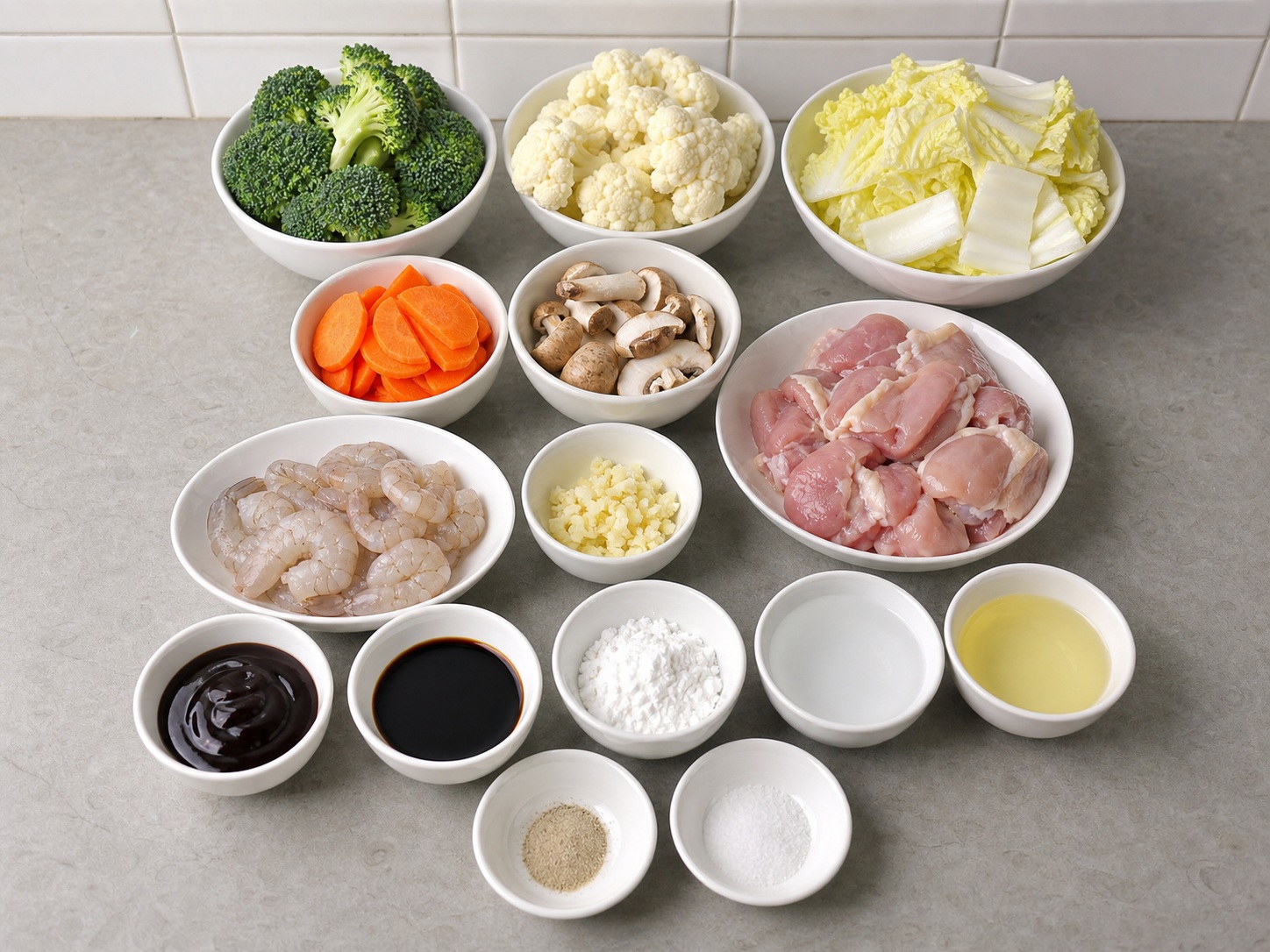 Indonesian Stir-Fried Mixed Vegetables — ingredients overview
