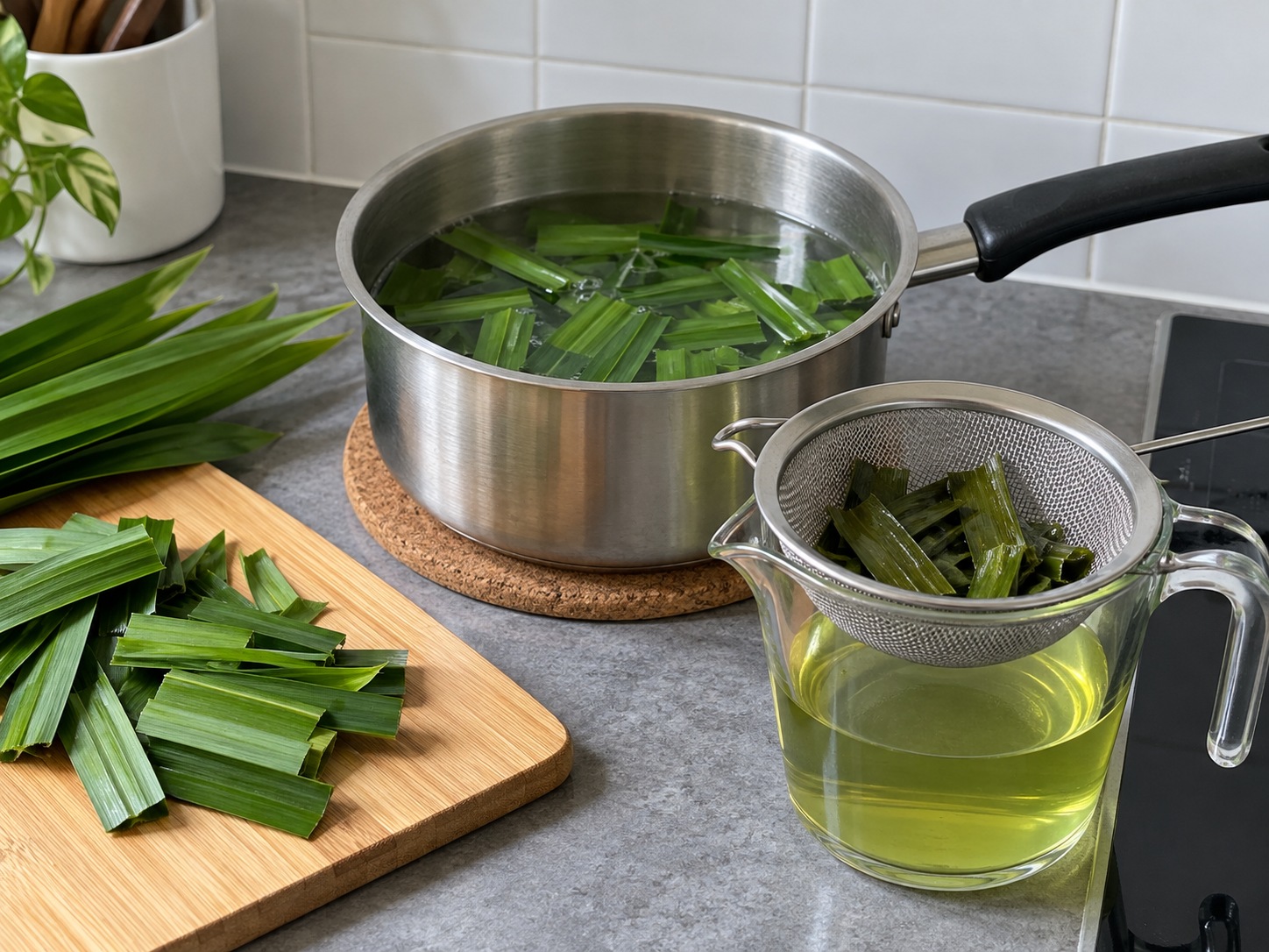 Indonesian Makassar Es Pisang Ijo — Infuse pandan