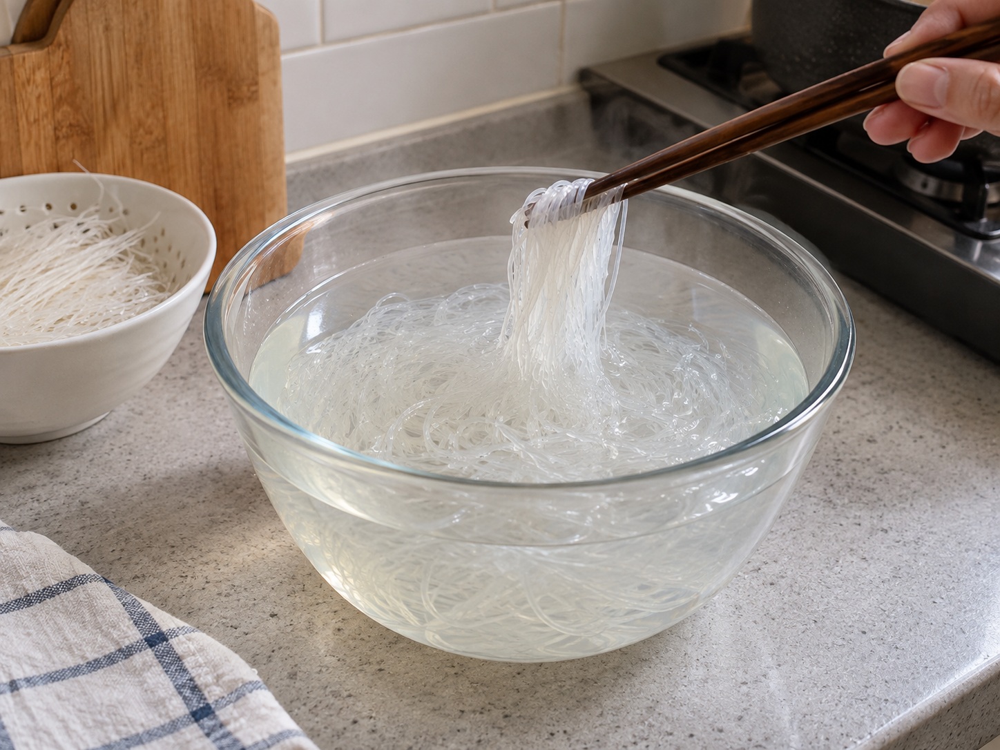 印尼花生醬豆腐米糕 — 浸軟粉絲