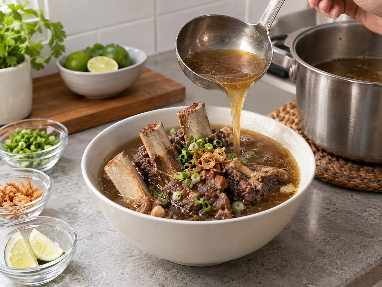 印尼望加錫黑香料牛肋骨湯 Konro — 完成圖