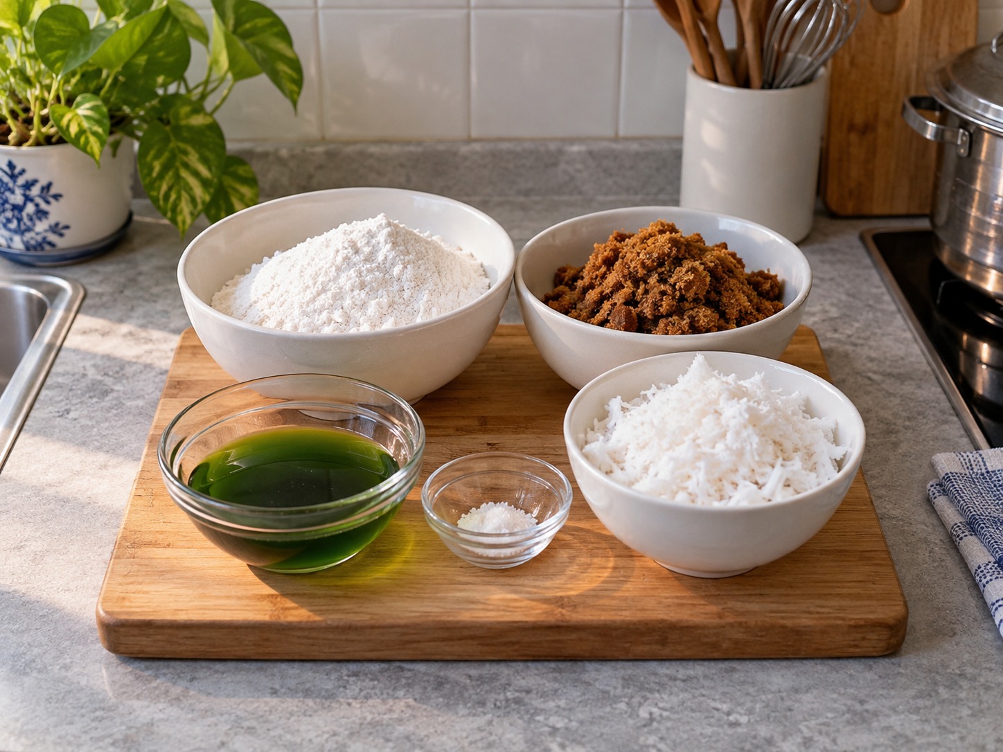 Indonesian Kue Putu — ingredients