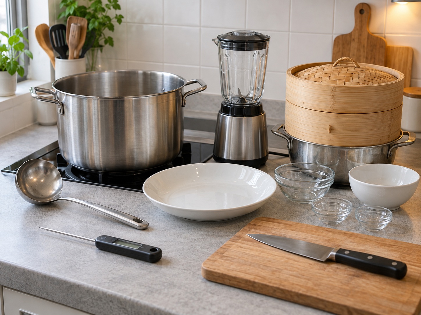 Indonesian Lontong Sayur Coconut Vegetable Stew — tools