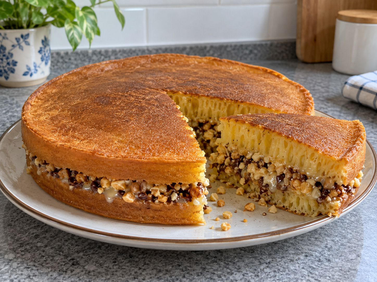 Indonesian Martabak Manis Sweet Pancake — finished dish