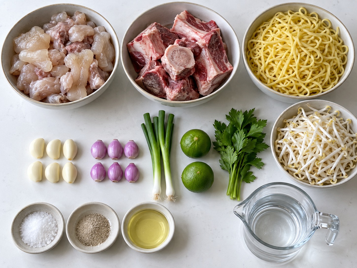 Mie Kocok Kikil Sapi Bandung — bahan