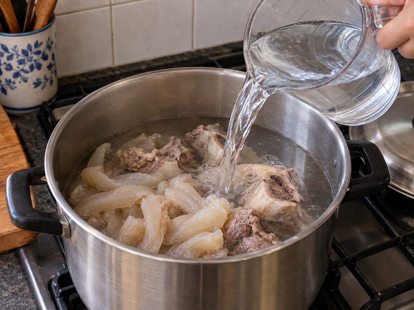 Mie Kocok Kikil Sapi Bandung — Ganti air