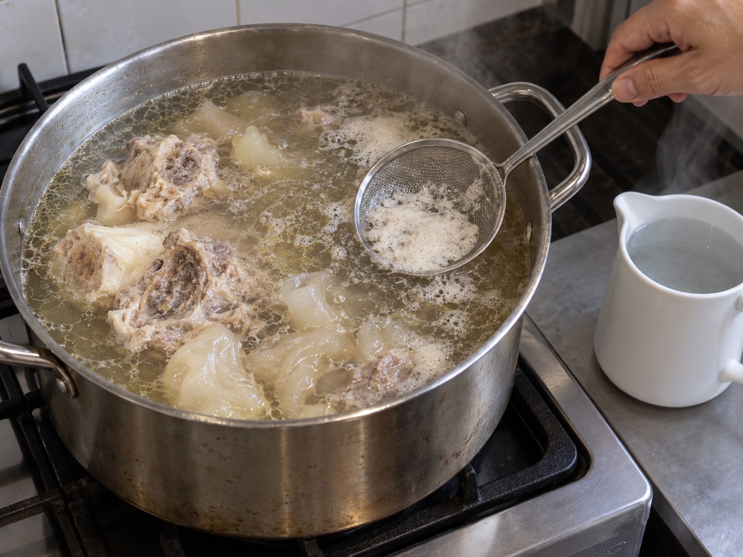 Mie Kocok Kikil Sapi Bandung — Buang buih