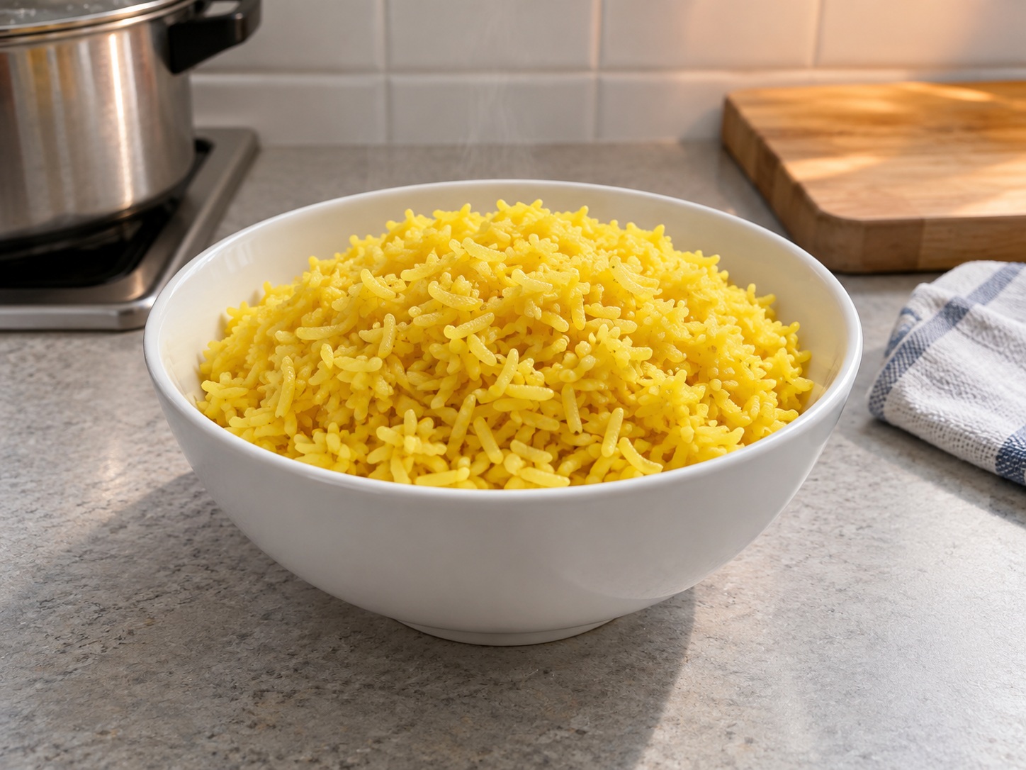 Nasi Kuning Indonesia — hidangan selesai
