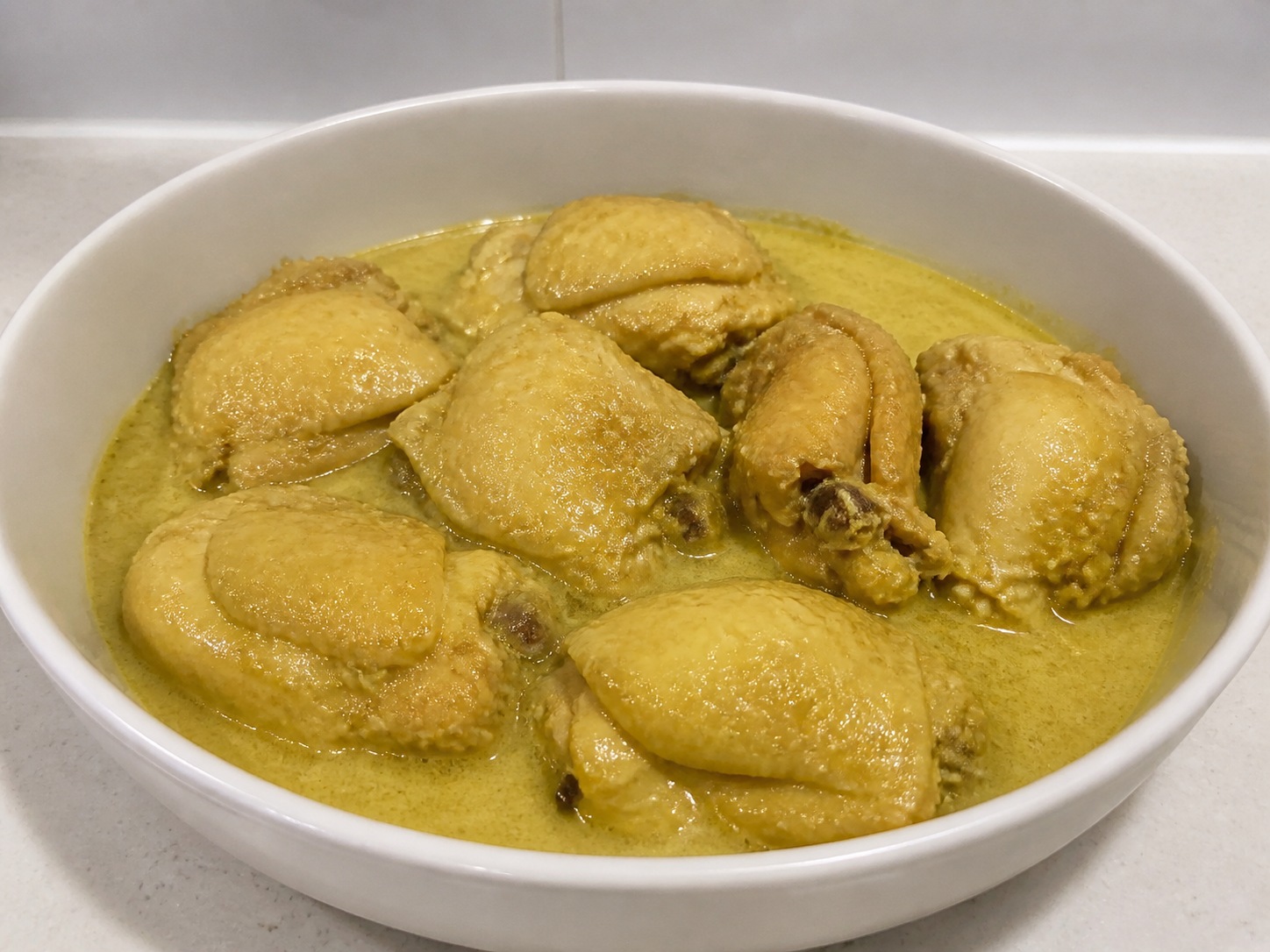 印尼椰香白咖喱雞 finished dish