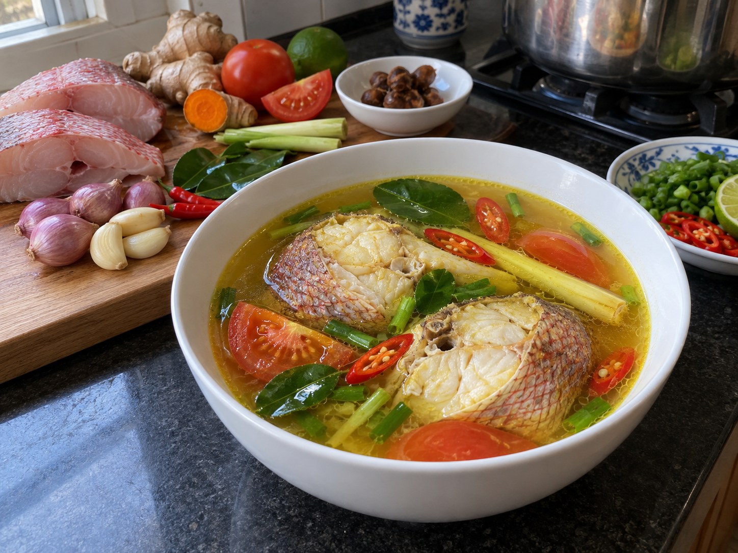 印尼 Jepara 酸香魚湯 — 完成圖