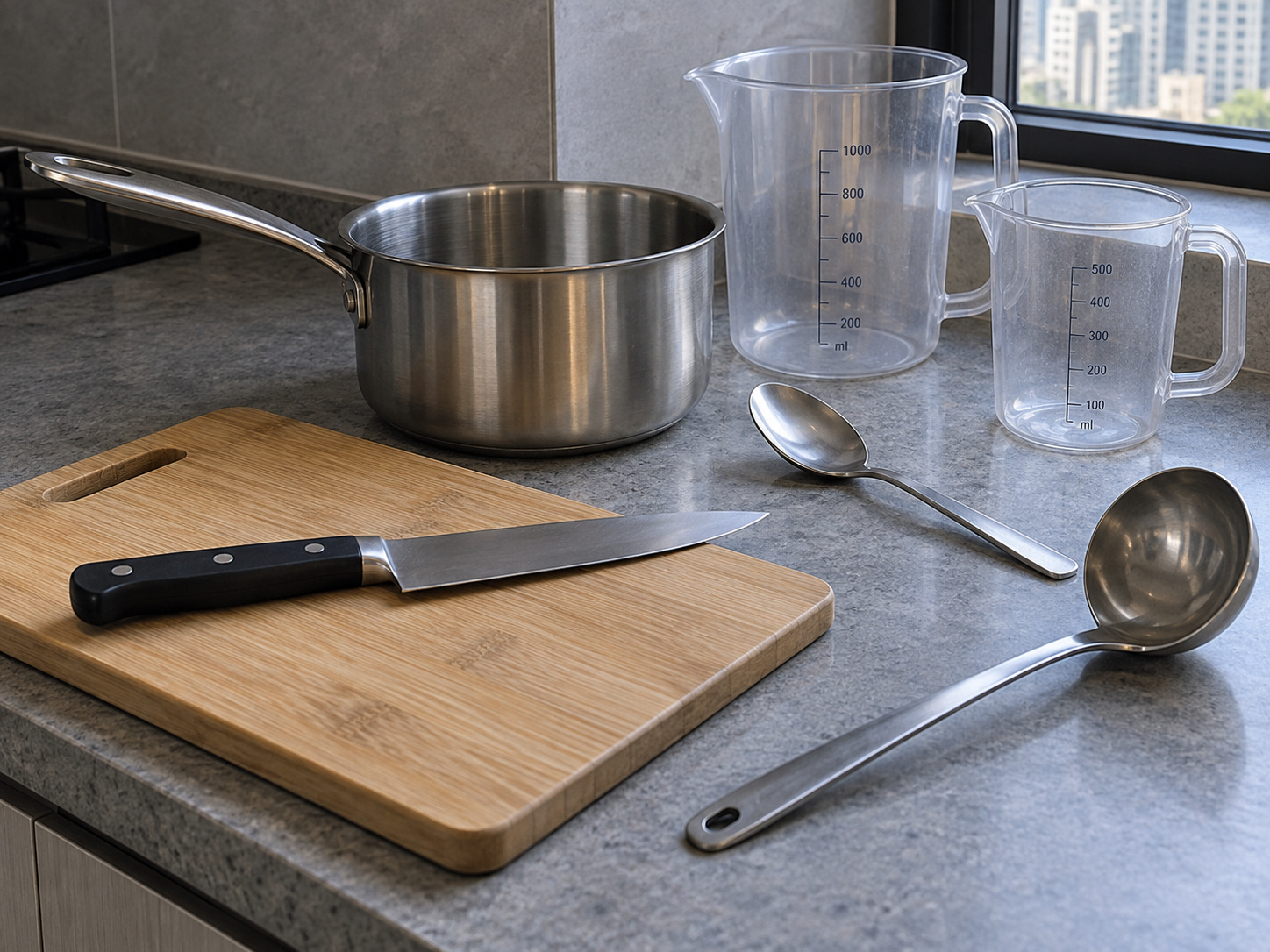 Indonesian Sayur Bobor Bayam — tools