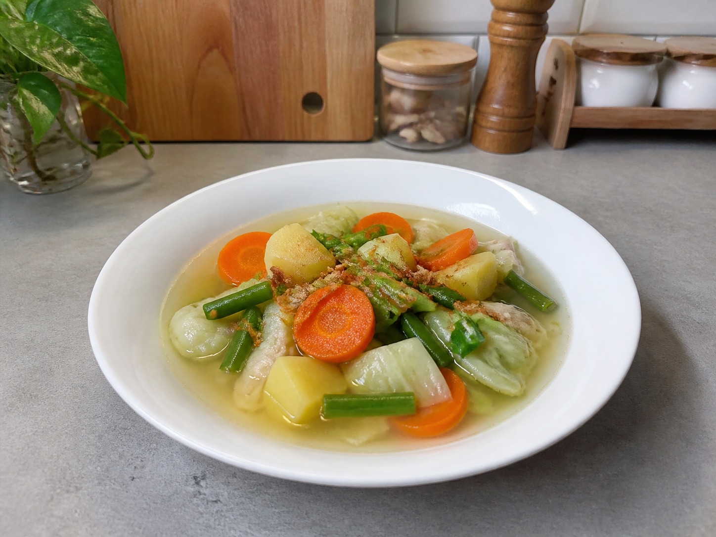 Sayur Sop Indonesia — hidangan selesai