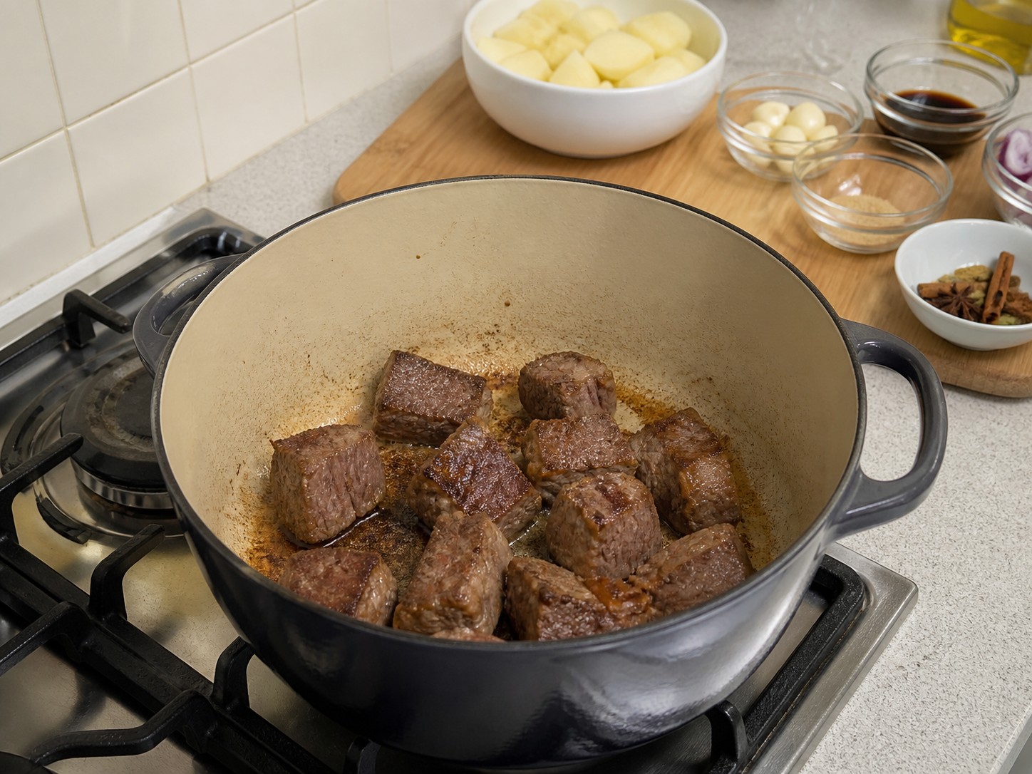 Semur Daging Sapi dan Kentang — Panggang daging sapi