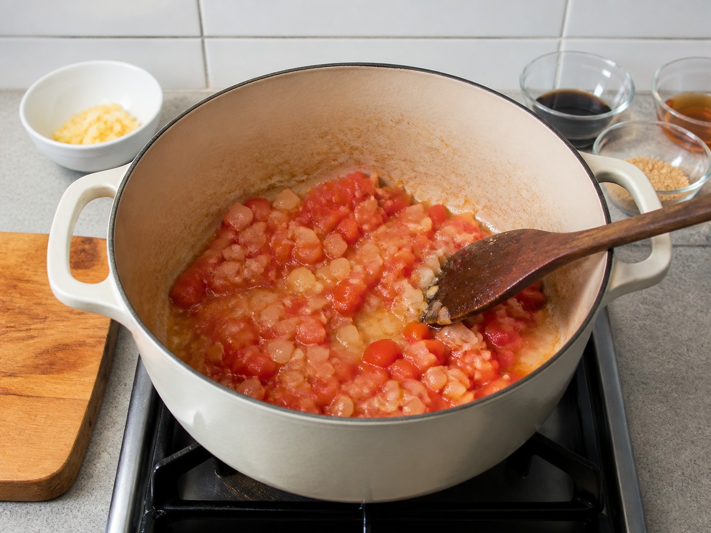Semur Daging Sapi dan Kentang — Masak tomat