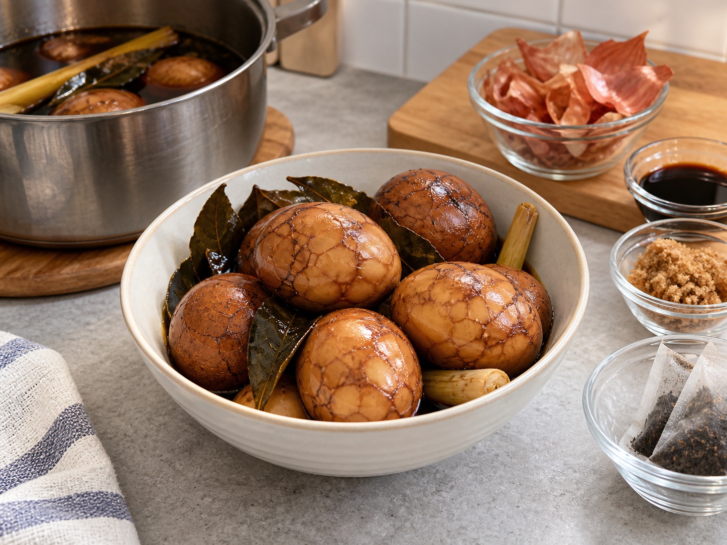 Indonesian Telur Pindang — natapos na ulam