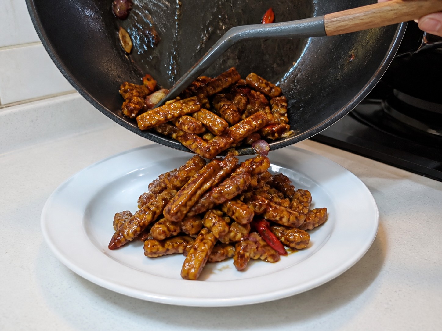 Indonesian Tempeh Orek — hakbang 12
