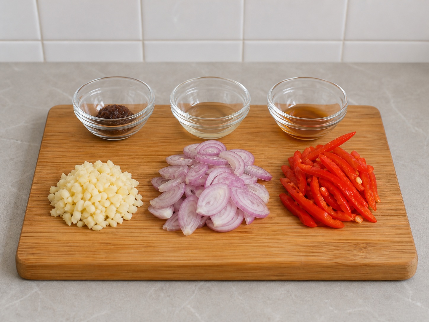 Indonesian Water Spinach with Shrimp Paste — step 3