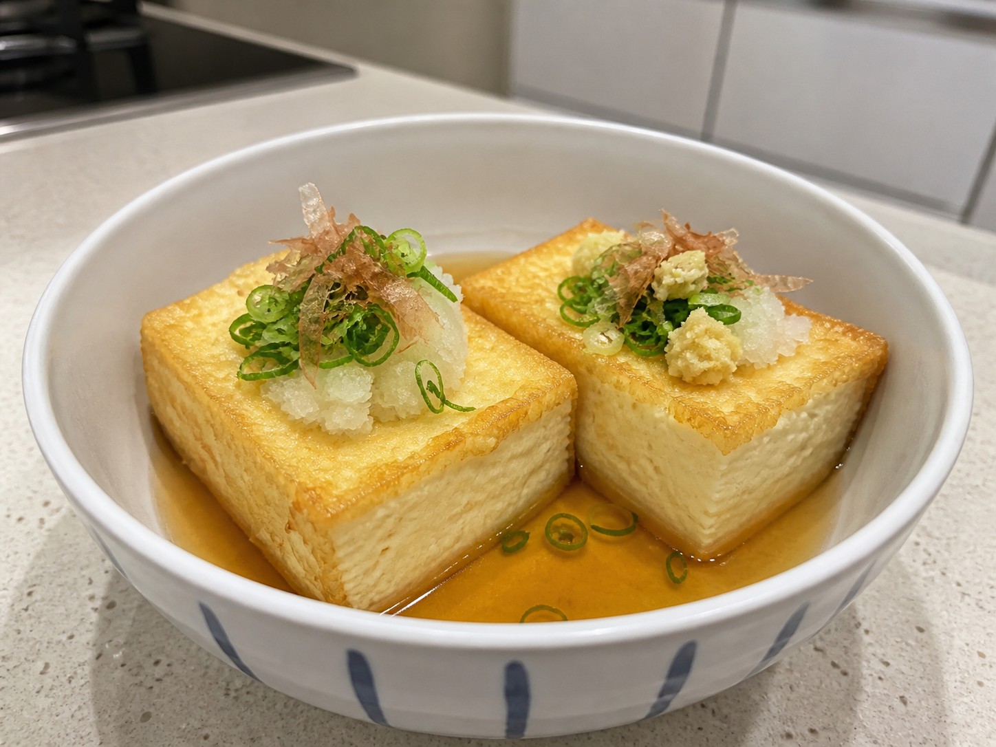 日式揚出豆腐完成圖|Japanese Agedashi Tofu