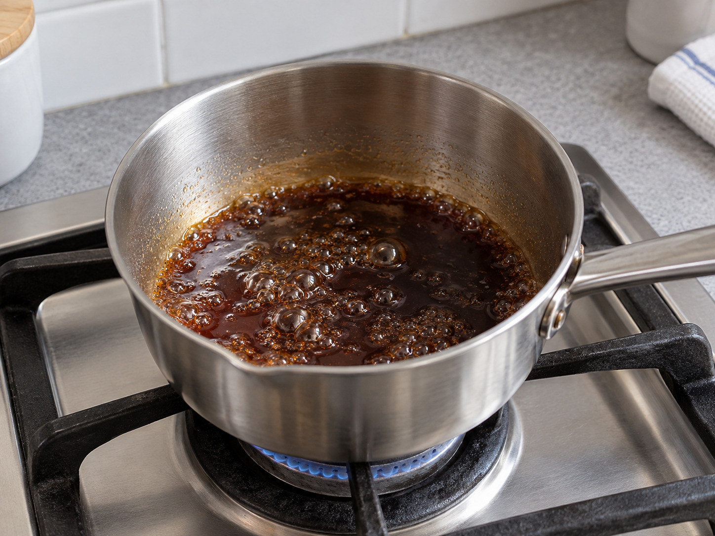 Japanese Anmitsu Kanten Jelly Dessert — Make syrup