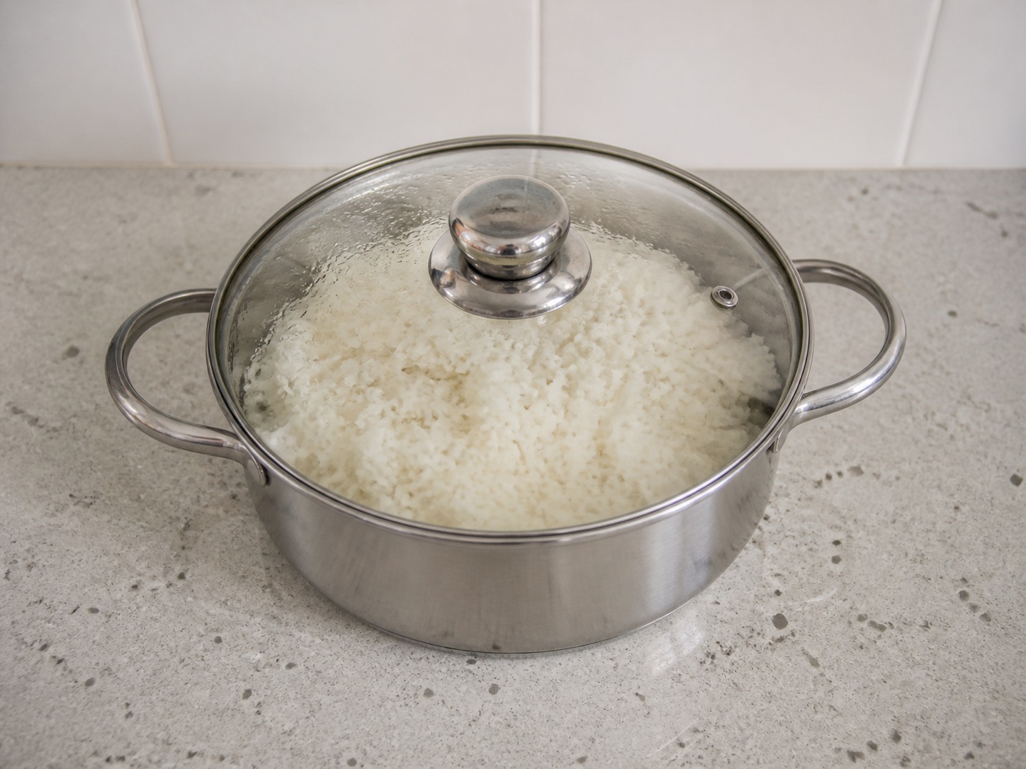 Japanese Chicken Soboro Rice Bowl — Warm rice