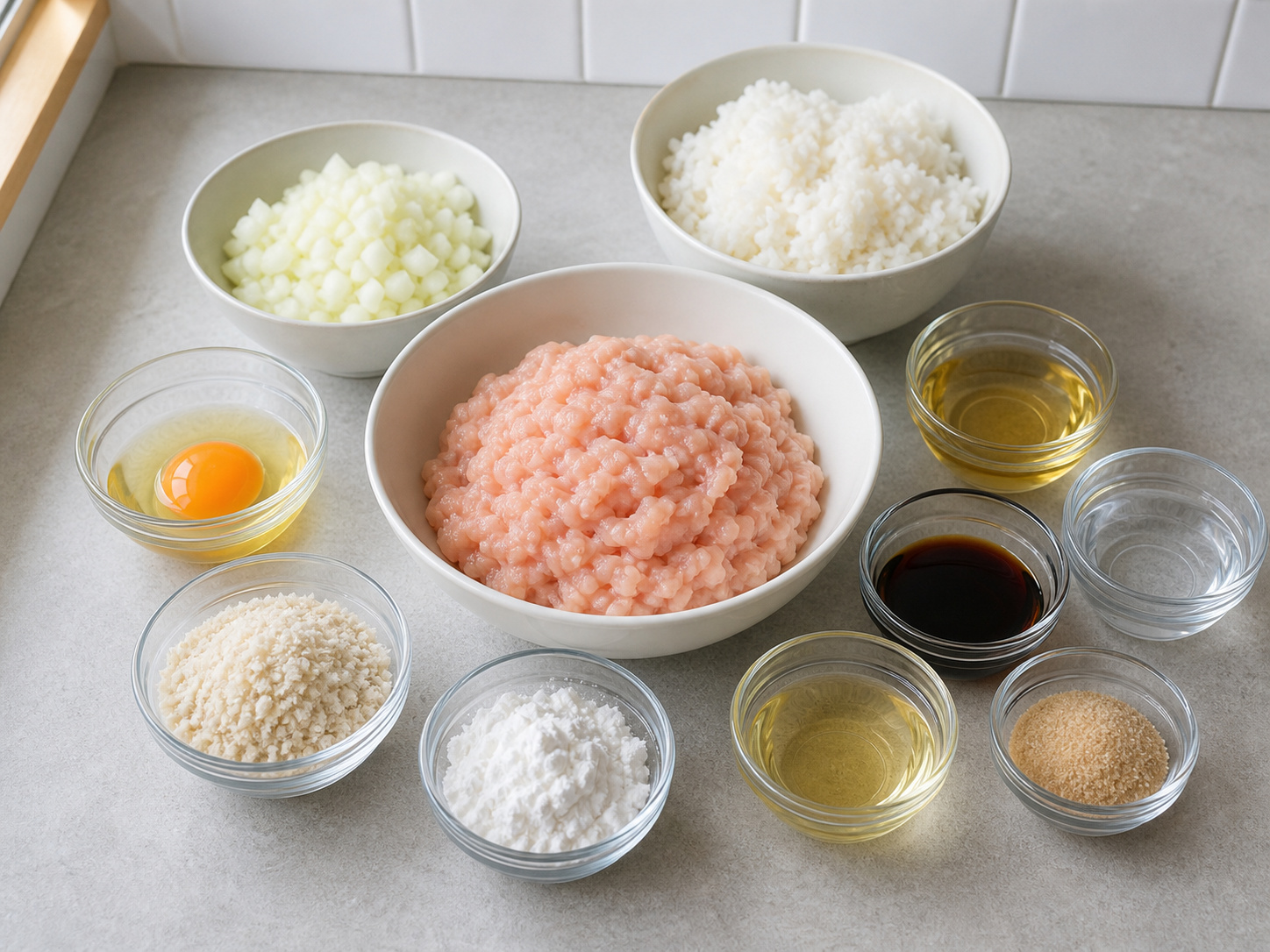 Rice Bowl Tsukune Ayam Jepang — ikhtisar bahan