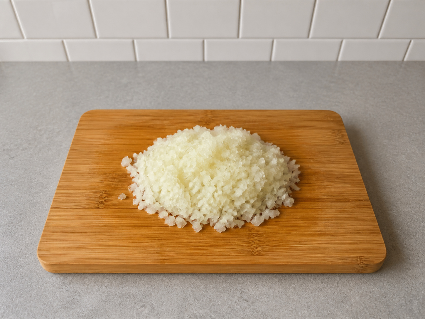 Rice Bowl Tsukune Ayam Jepang — Cincang bawang bombai