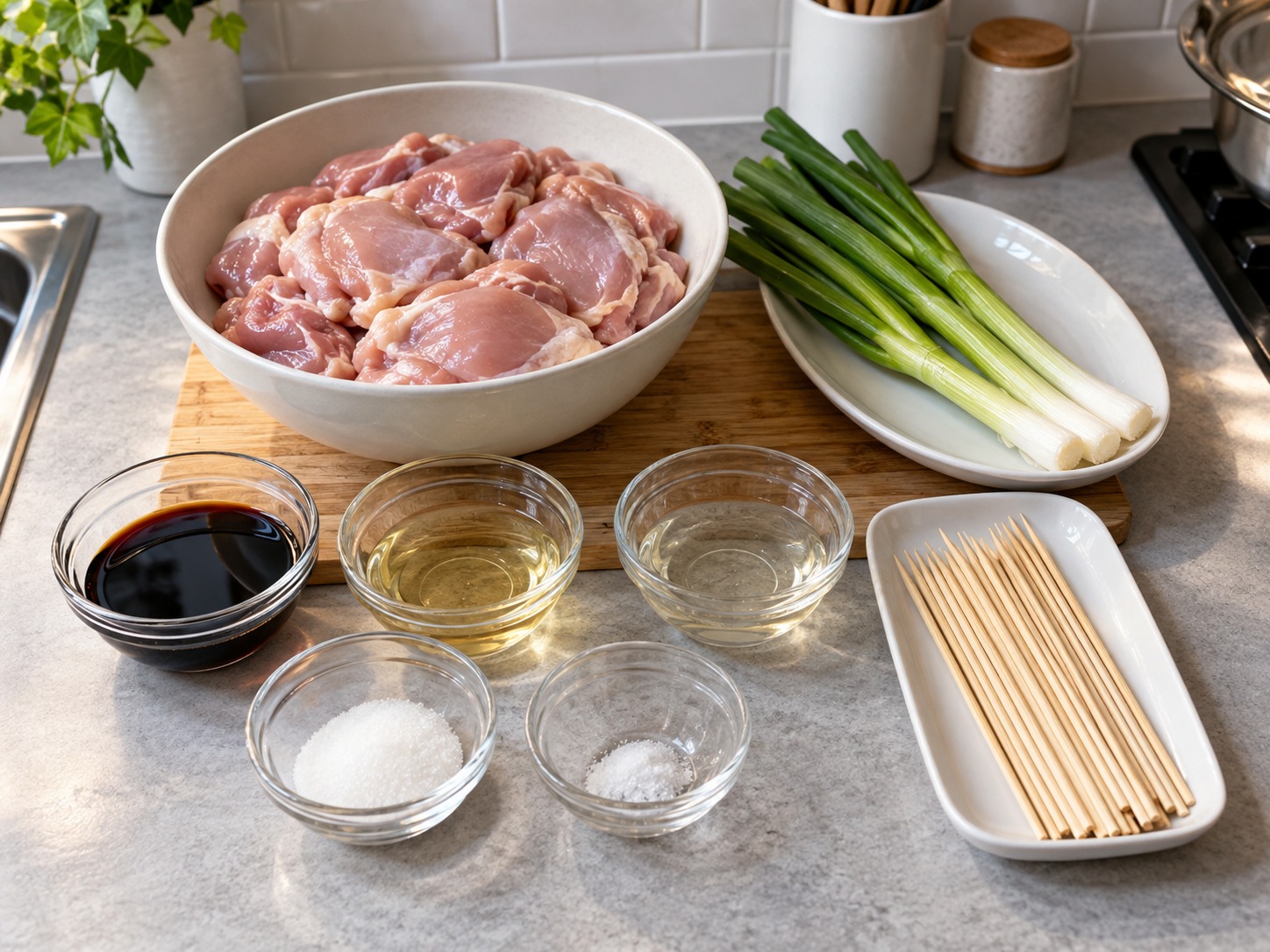 Yakitori Ayam Jepang — bahan