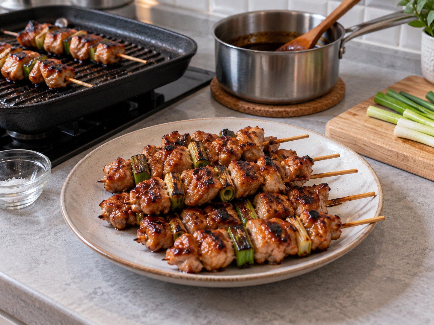 Yakitori Ayam Jepang — Diamkan dua menit lalu sajikan panas