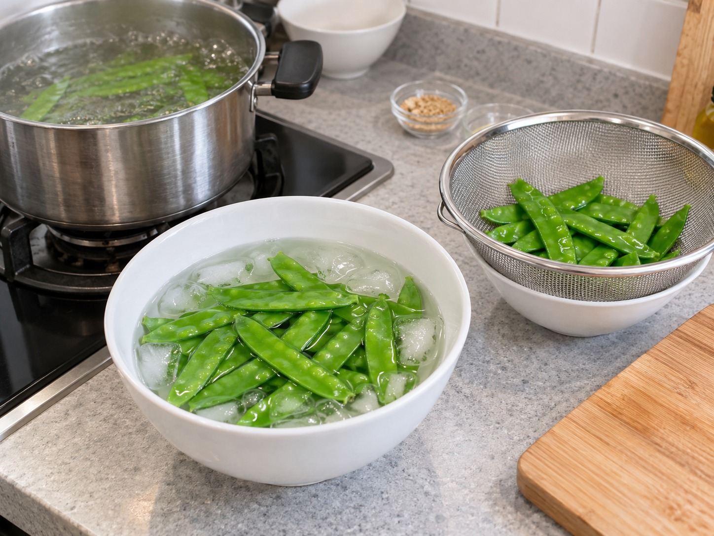 日式散壽司 — 灼荷蘭豆