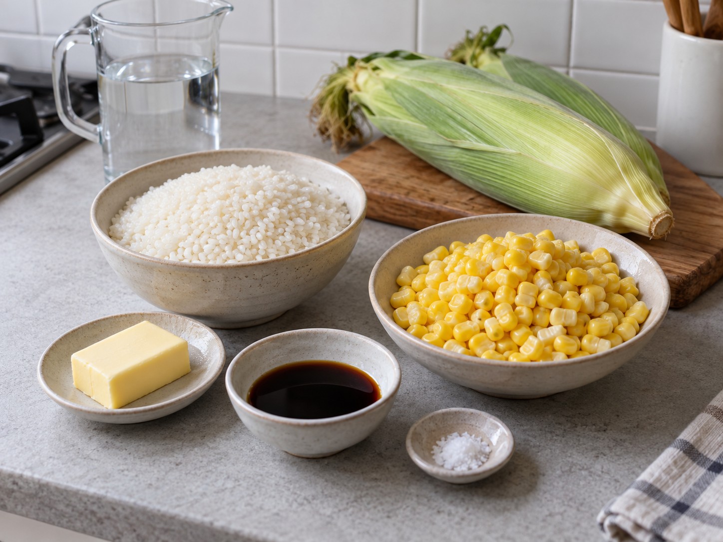 Japanese Butter Corn Rice — ingredients